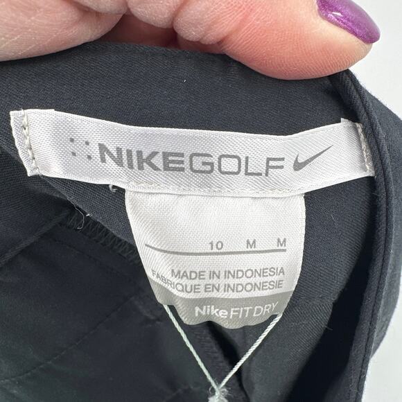 Nike Golf Fit Dry Black Cropped Pants Size 10/ Medium NWT - Picture 6 of 7